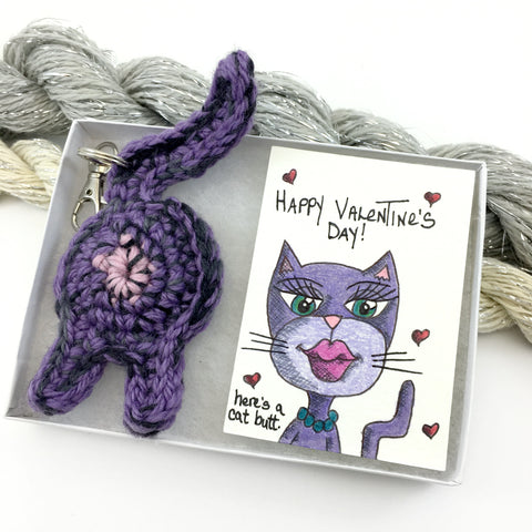 Cat Butt Gift with Valentine's Day Art Card