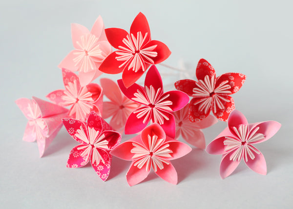Bouquet de fleurs en origami - Adeline Klam