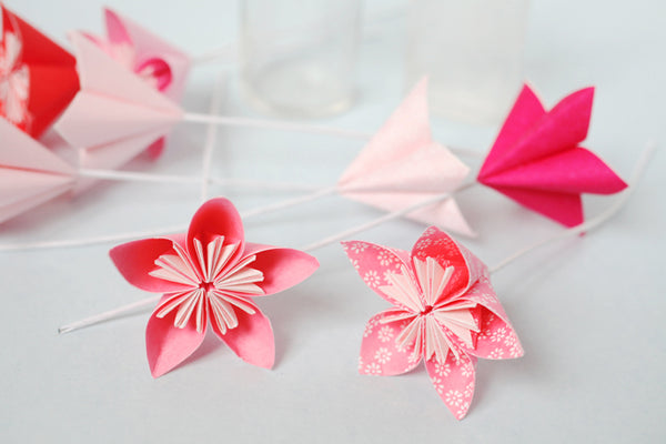 Fleurs origami DIY - Adeline Klam