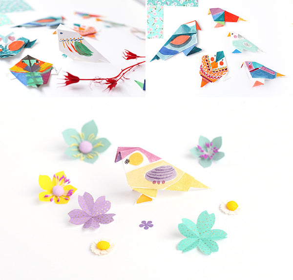 DIY Origami : Mésanges colorées !