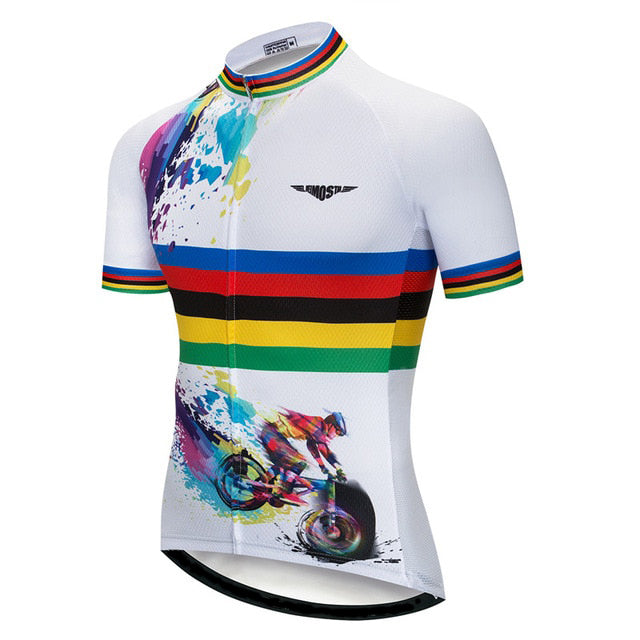 rainbow bike jersey