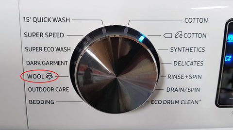 Washing machine wool cycle