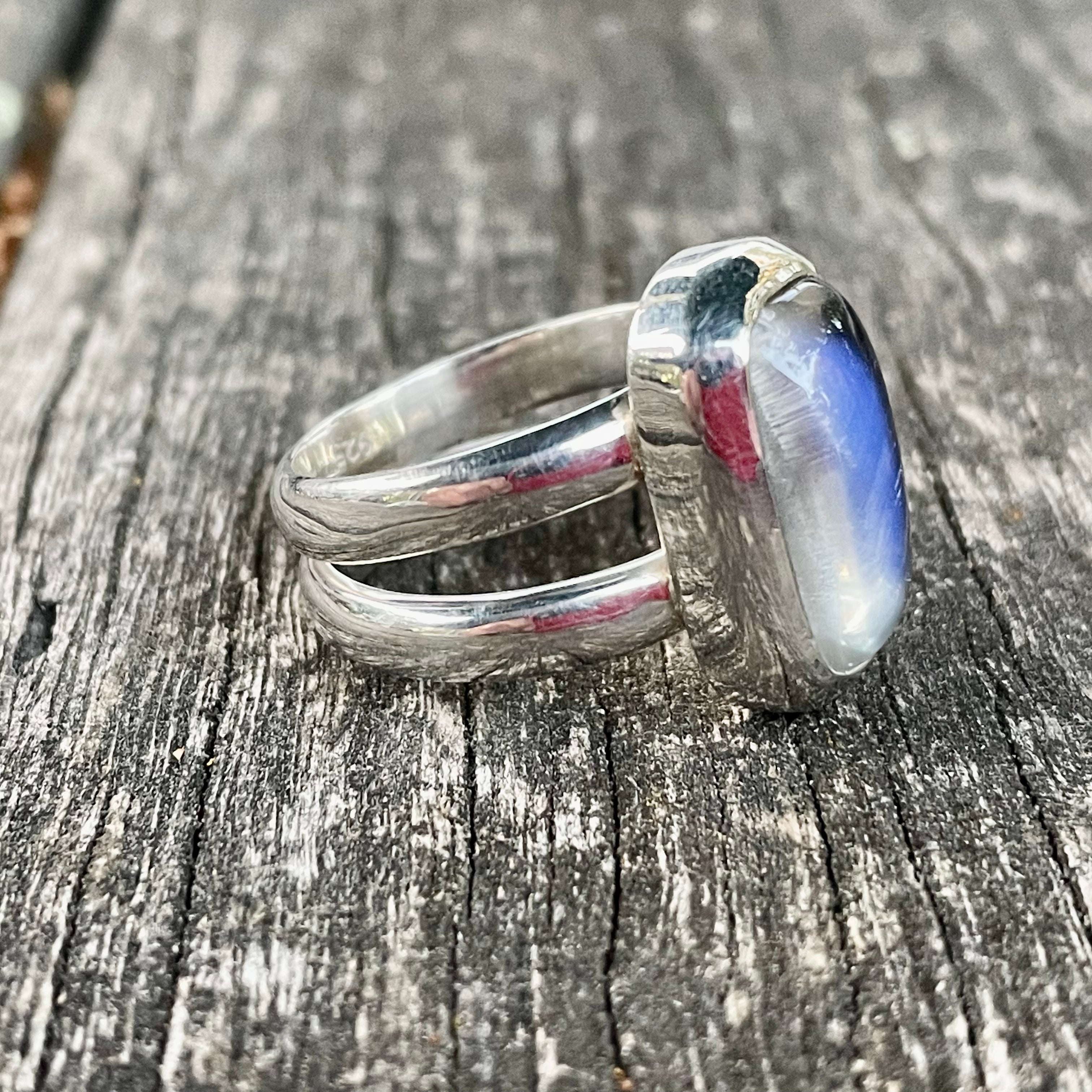 interchangeable marble ring sterling silver