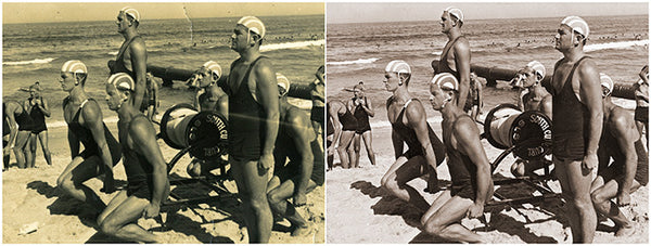 Surf club photo repair example