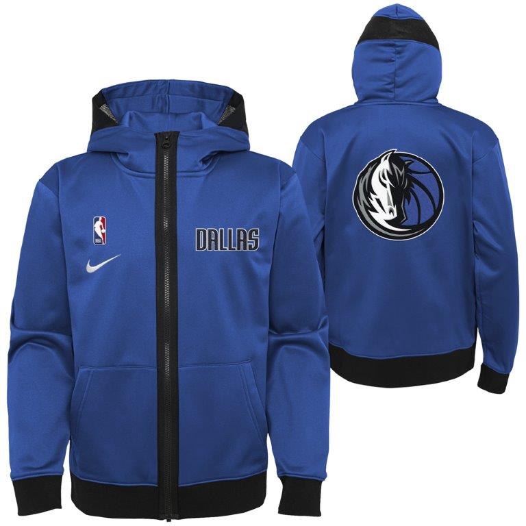 DALLAS MAVERICKS NIKE YOUTH SHOWTIME FLEECE ROYAL JACKET