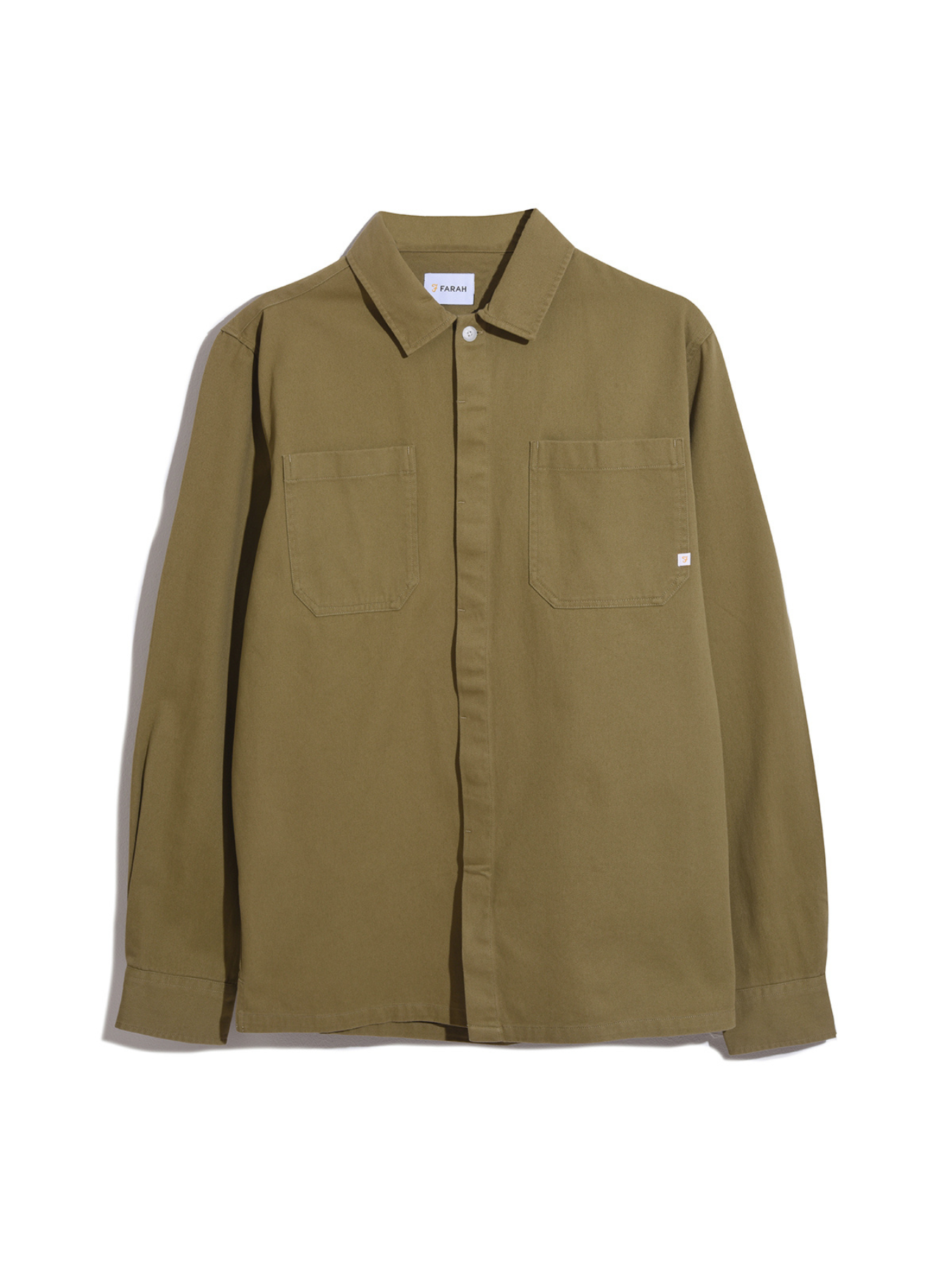 Leon Relaxed Fit Long Sleeve Shirt In True Khaki
