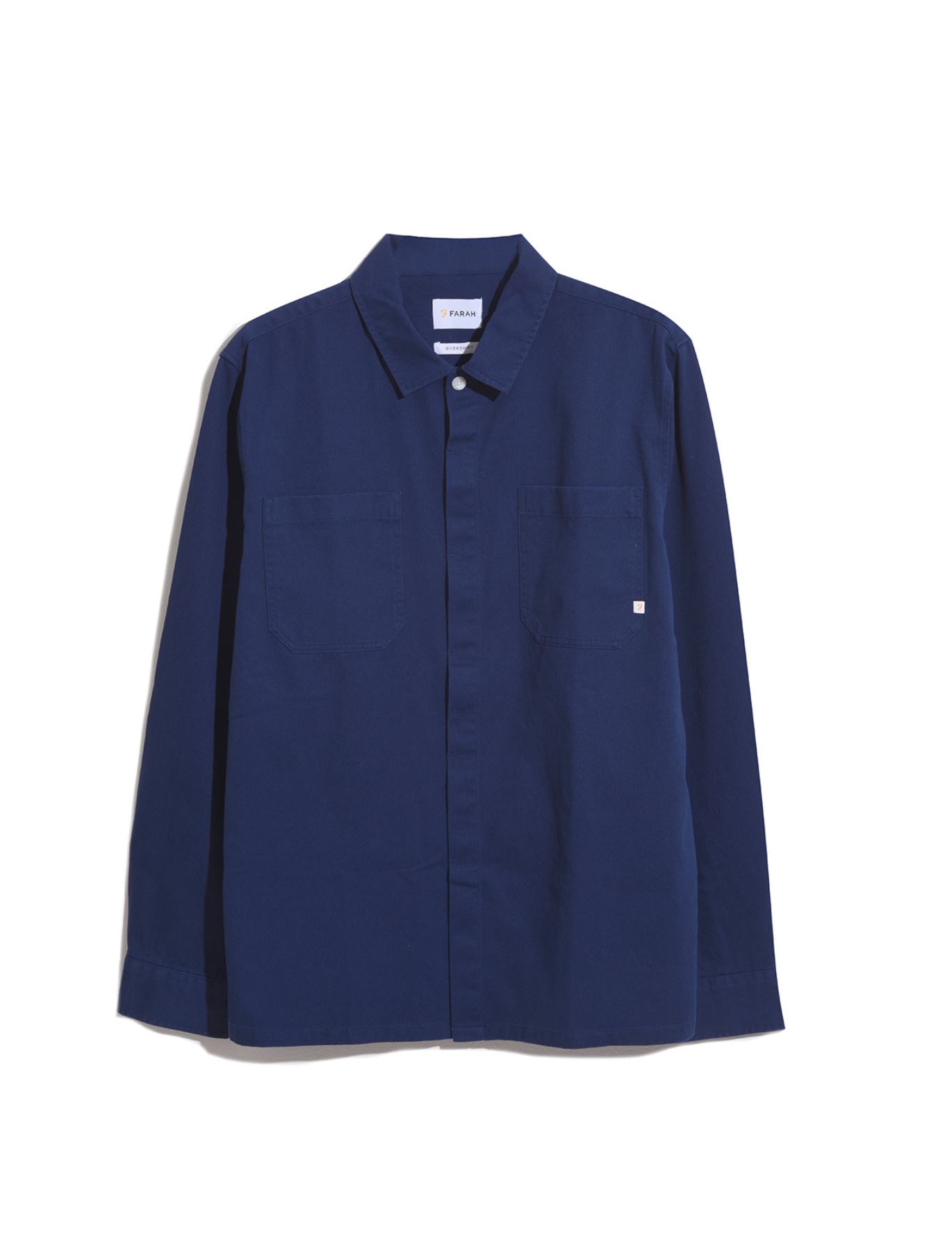 Leon Relaxed Fit Long Sleeve Shirt In Rich Indigo