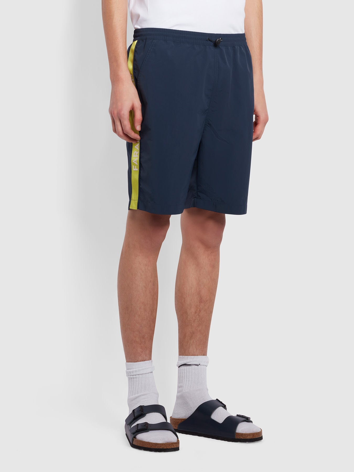 Murphy Regular Fit Panel Swim Shorts In Navy