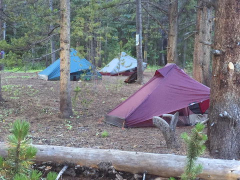 solong 6 tents on coloardo trail