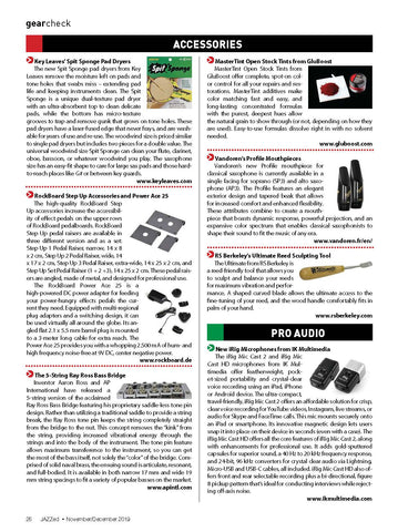 JAZZed magazine recommends using Spit Sponge™ pad dryers to clean saxophone, flute, oboe, clarinet and more.