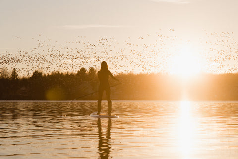 Coucher de soleil SUP MJ Cyr Shelter