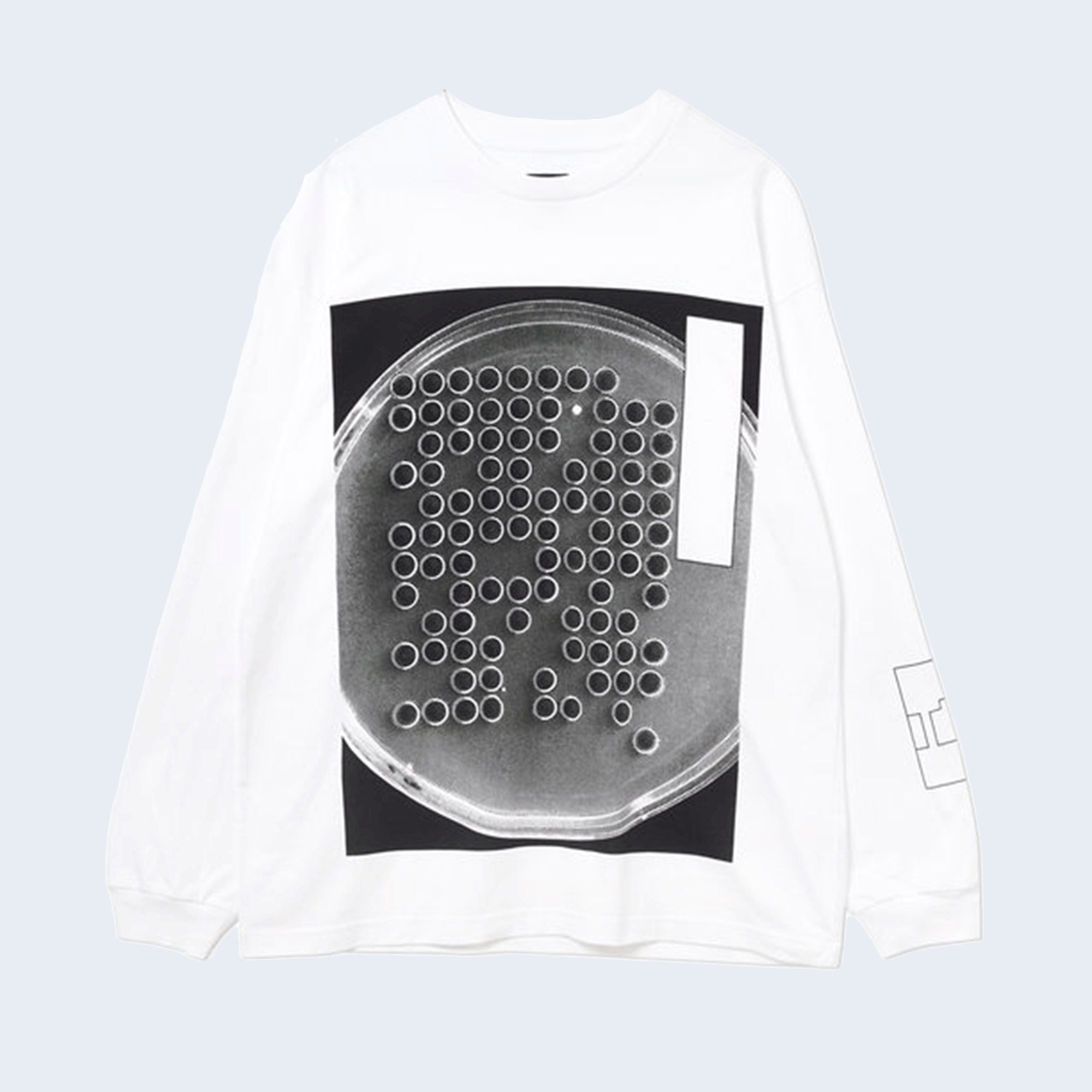 The Trilogy Tapes Petri Long Sleeve T-Shirt White