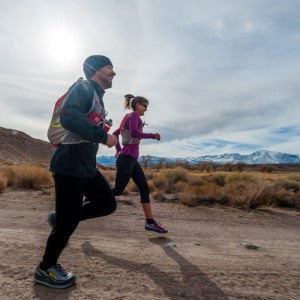 Two runners in Altra Olympus Shoes