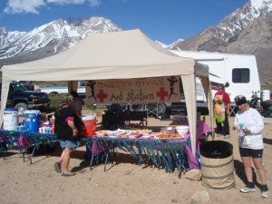 Aid station at an ultra marathon