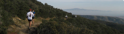 Runners on the Leona Divide Trail