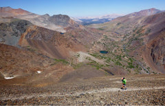 Hiker on Mono Pass Trail