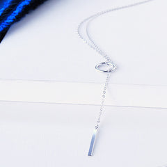 Bar None Sterling Silver Lariat Style Necklace