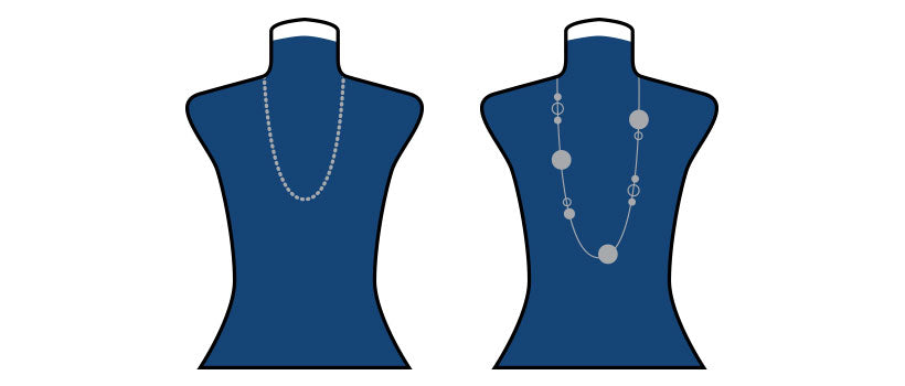 Necklaces for turtleneck tops.