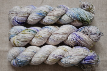 wildflowers - merino singles -  hand dyed yarn 4ply fingering - 100g