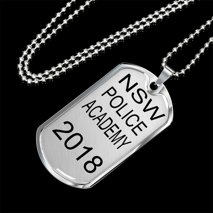 NSW Police Academy 2018 dog tag
