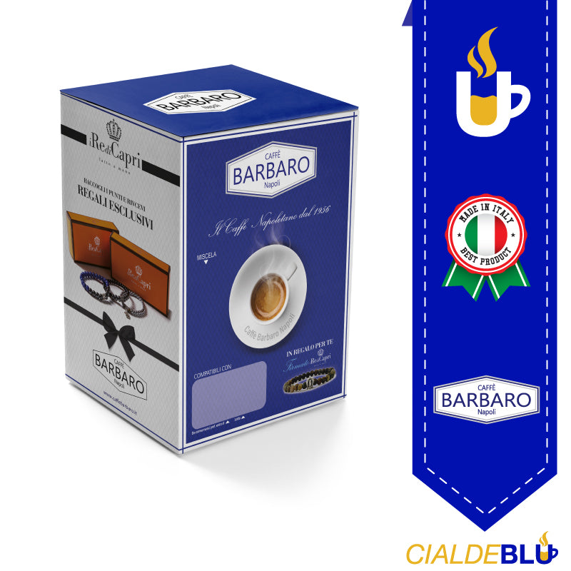100 Capsule Barbaro Compatibili Espresso Point+1 Vasetto Di Confettura Extra Di Kiwi E Limoni Da 220gr.
