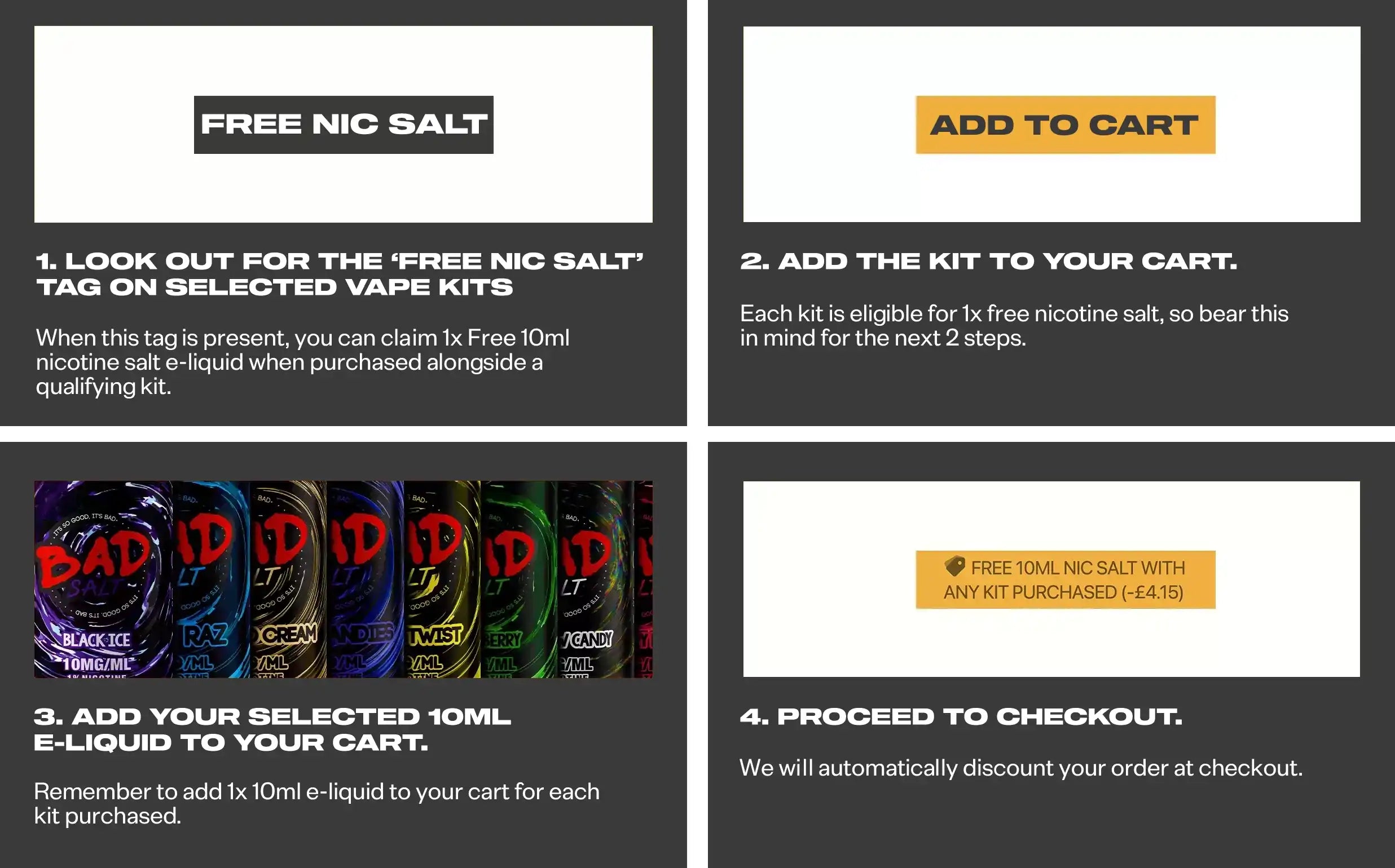Claim your free 10ml Nic Salt with this device