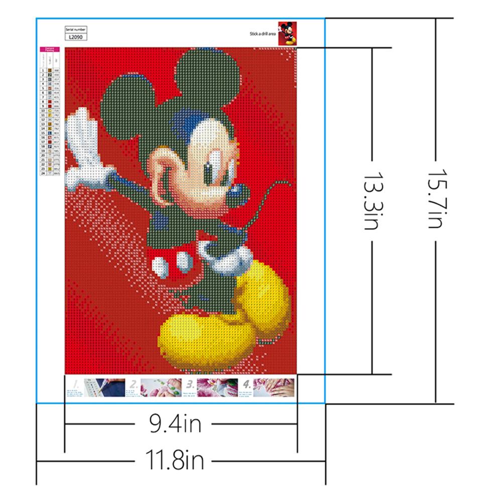 The Mickey Mouse | Full Round Diamond Painting Kits