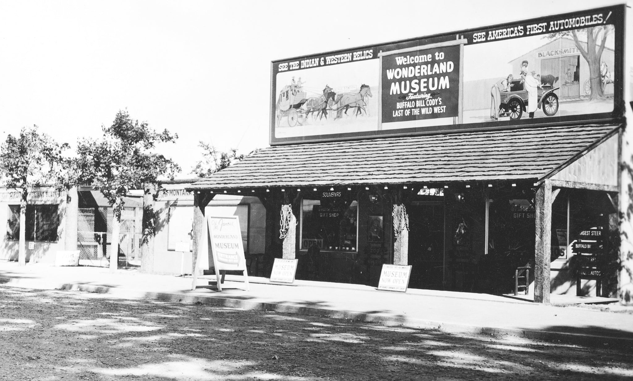 The museum at Wonderland amusement park, 1950s. -- Jim Reich