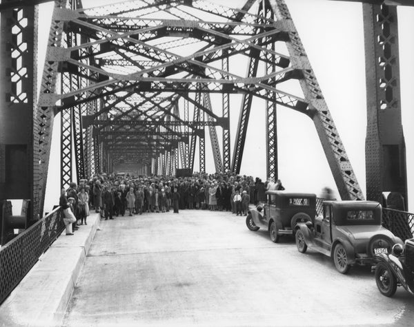 The Longview Bridge's dedication ceremony on March 29, 1930. -- Longview Public Library