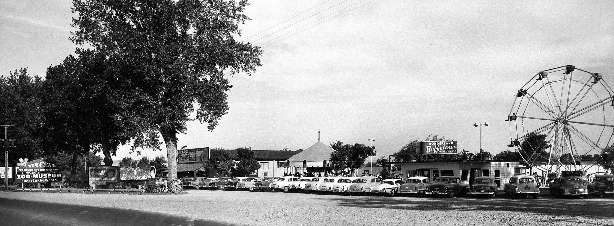 Wonderland amusement park, 1950s. -- Foote Collection, Western Heritage Center