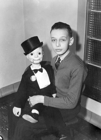 Fifteen-year-old ventriloquist Don May at his home in 1938. -- Courtesy Karen (Lovold) Schultz