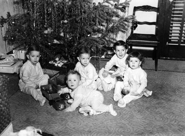 The grandchildren of Sam and Edna Bradfield with their new toys from Bolay’s Hobbies on Christmas of 1949. Included are Jim, Jeff, John, Diane and Carol. -- Jeff Deremiah