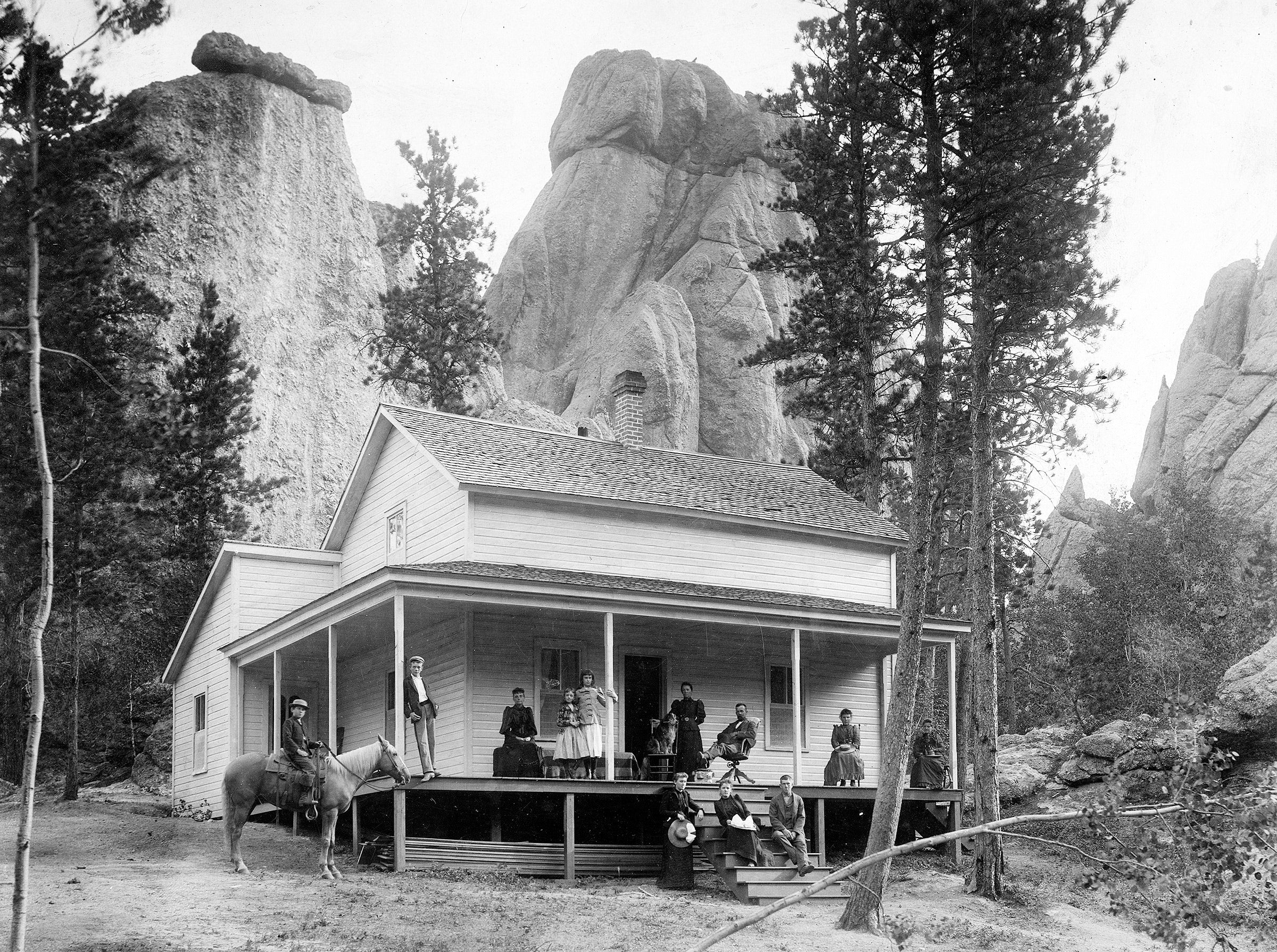 The McCrary Cabin, the Sylvan Lake Hotels staff cottage, circa 1910. Courtesy 1881 Courthouse Museum