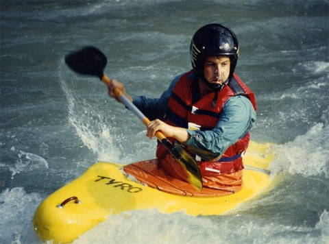 whitewater kayak yellow