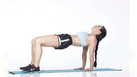 Reverse bridge plank 