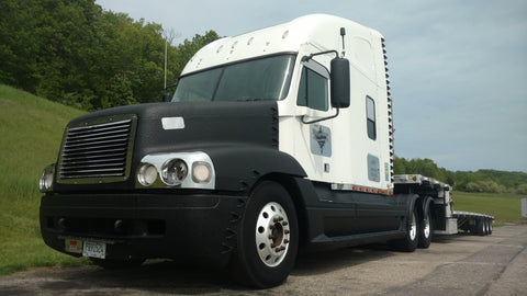 bed liner coating on Semi truck