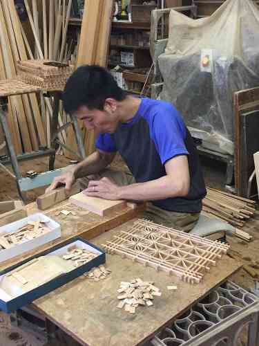 Edo Kumiko planing of the slats