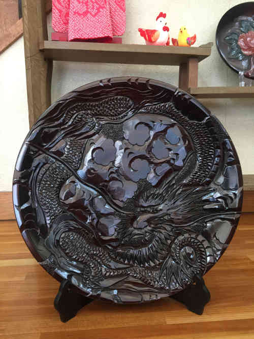 Nikko bori plate dragon