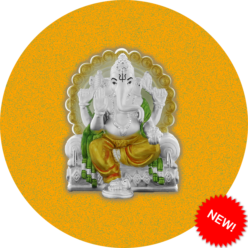 Silver Idols Murti Tagged Ganesh Laxmi Anand Ae