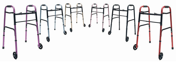 Lumex ColorSelect Adult Walker with 5" Wheels