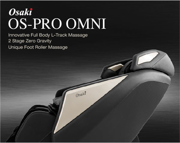 Osaki OS Pro Omni Full Body Recining Massage Chairs with L Track Rollers & 6 Massage Styles