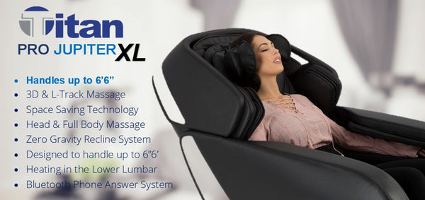 Titan Pro Jupiter XL 3D Zero Gravity Reclining Massage Chairs with Full Body Heat & Massage
