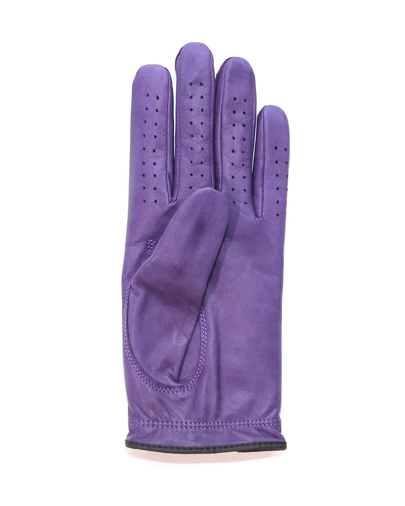 lavender leather gloves