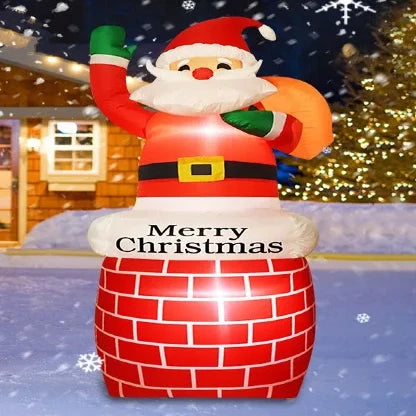 5 FT Christmas Inflatable Lighted Santa Claus