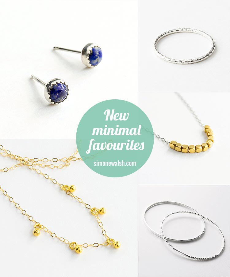 New simple and minimalist jewellery designs.