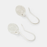Coral texture silver drop earrings - Simone Walsh Jewellery Australia }}