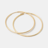 Endless hoop earrings: gold - Simone Walsh Jewellery Australia }}