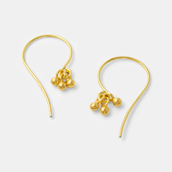 Gold drops earrings - Simone Walsh Jewellery Australia