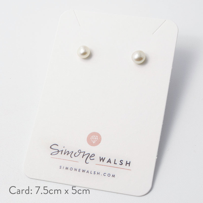 Pearl stud earrings - Simone Walsh Jewellery Australia