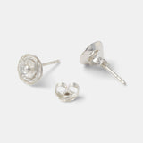 Rose earrings: silver - Simone Walsh Jewellery Australia }}